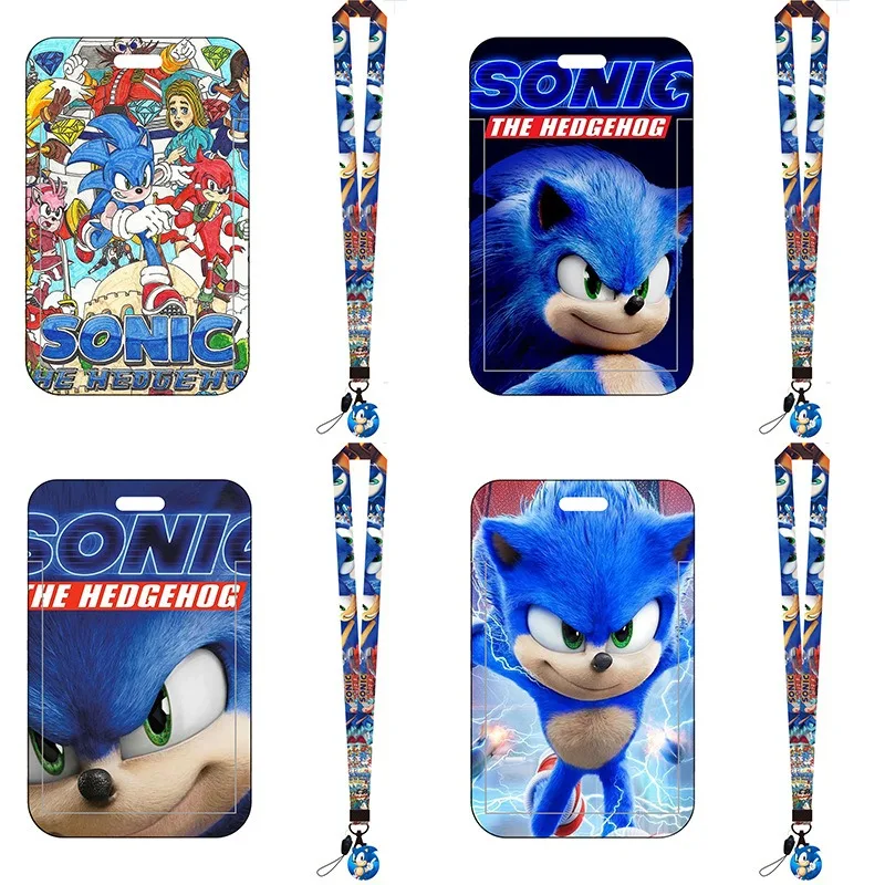 Lanyard Badge Holder - Porta-Cartão de Ônibus Sonic de Desenho