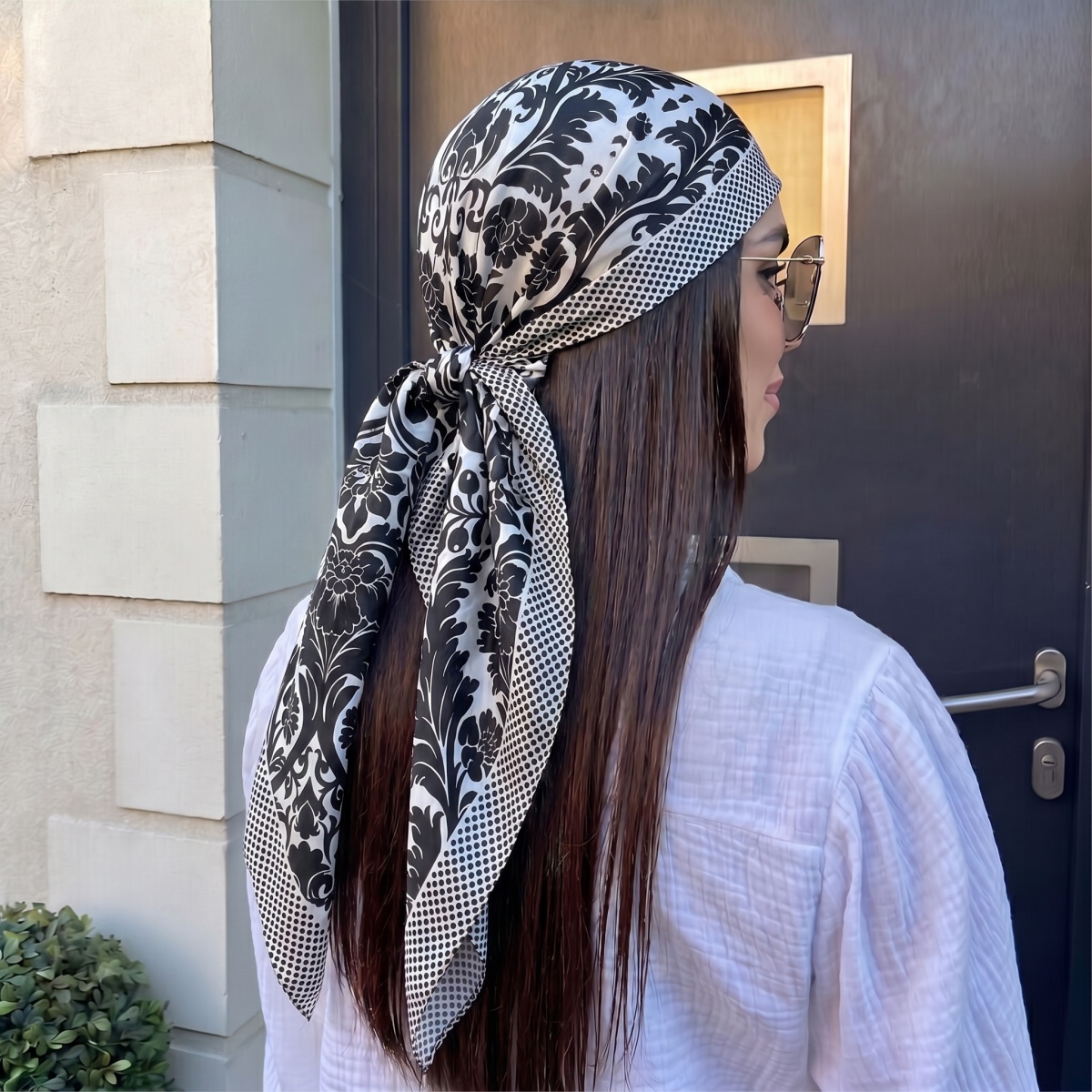 Pashmina Wrap Large - NOVO Lenço Quadrado de Seda Feminino,