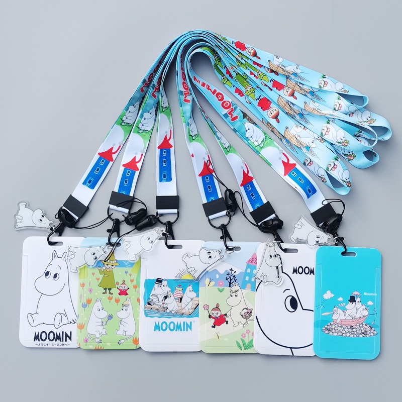 Lanyard Badge Holder - Porta-Cartões Rígido Moomin com Estampa por