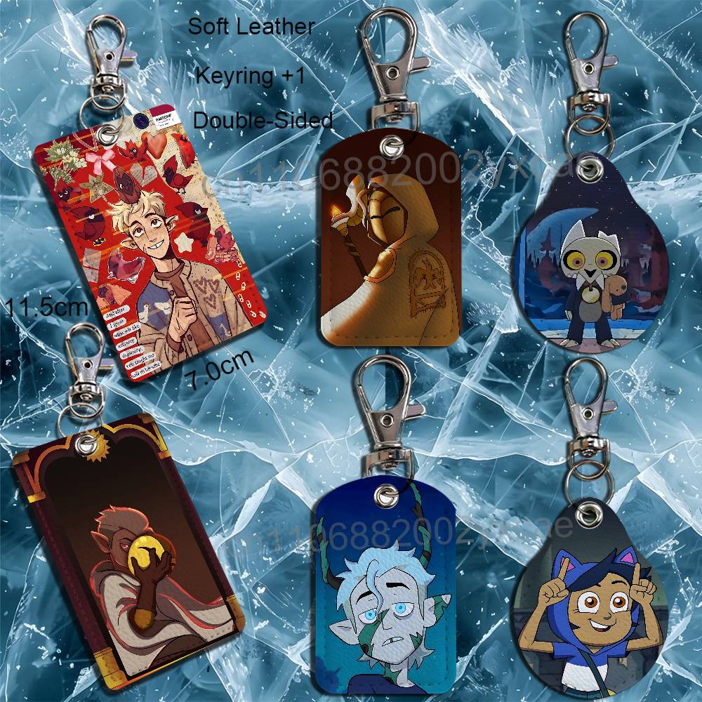 Lanyard Badge Holder - Chaveiro de Couro Luz Noceda Flapjack