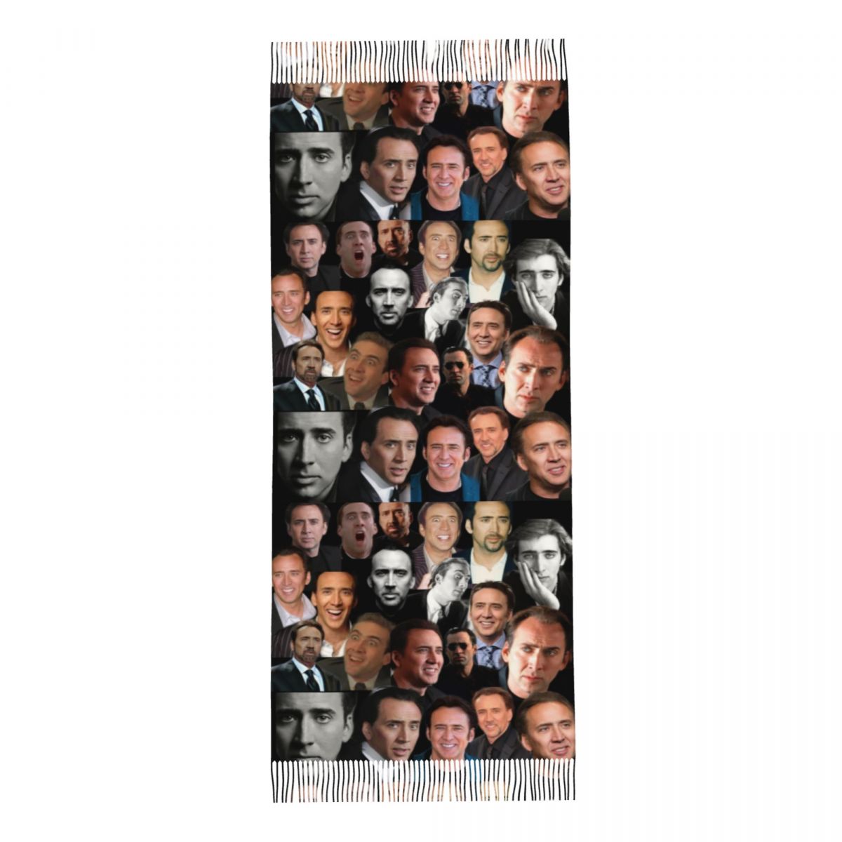 Nicolas Cage Colllage Xale Wra - Pashmina Wrap Large avaliação e preço