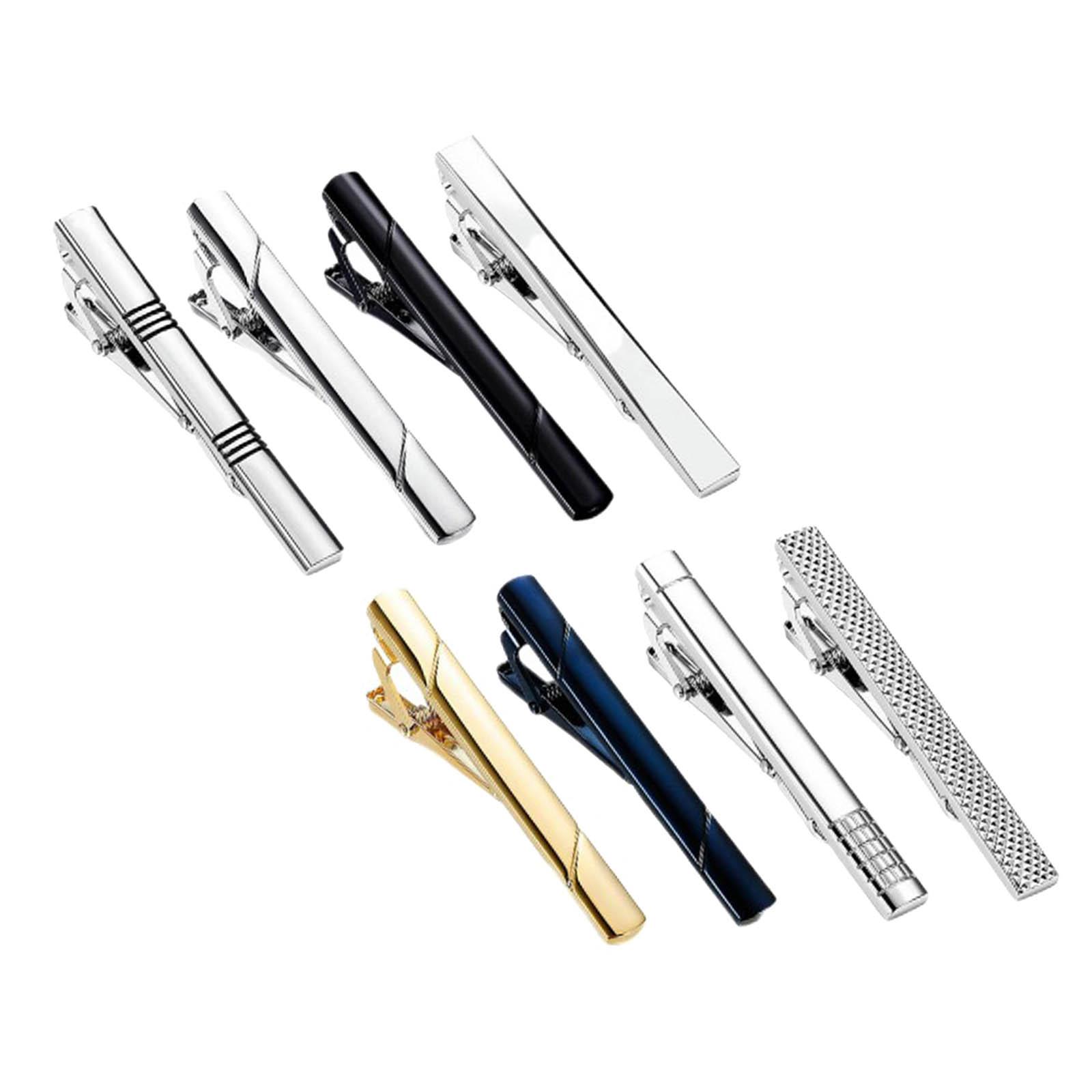 8x Prendedores de Gravata Simp - Tie Bar Set Gift avaliação e preço
