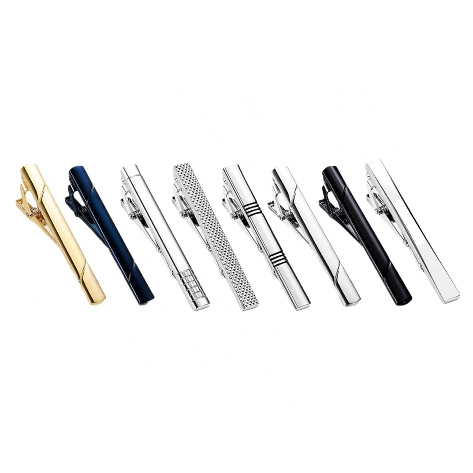 8x Prendedores de Gravata Simp - Tie Bar Set Gift avaliação e preço