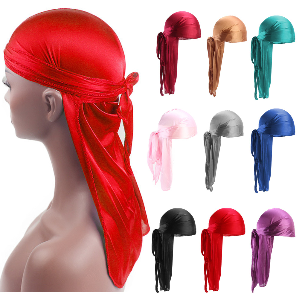 Unisex cetim cauda longa Doo R - Bandana Doo Rag avaliação e preço