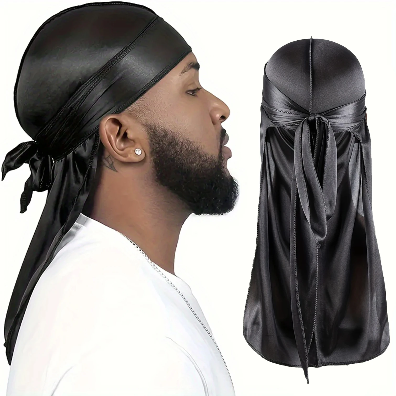 Durag de Seda Masculino com Ca - Bandana Doo Rag avaliação e preço
