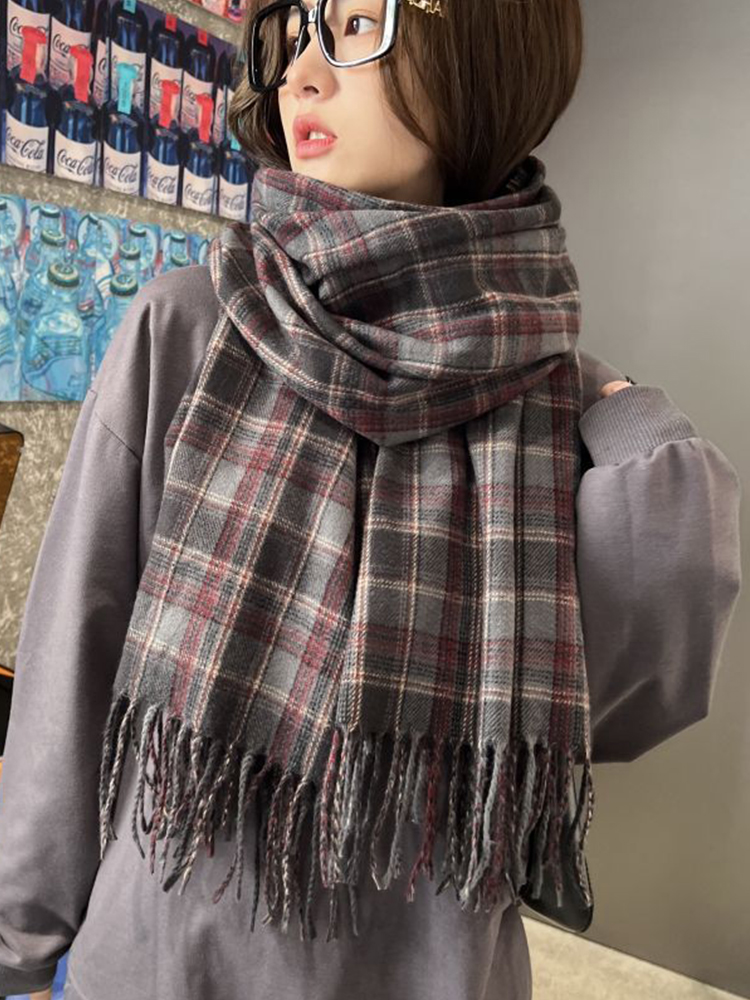 Novo Cachecol Feminino de Imit - Woven Scarf Blanket avaliação e preço
