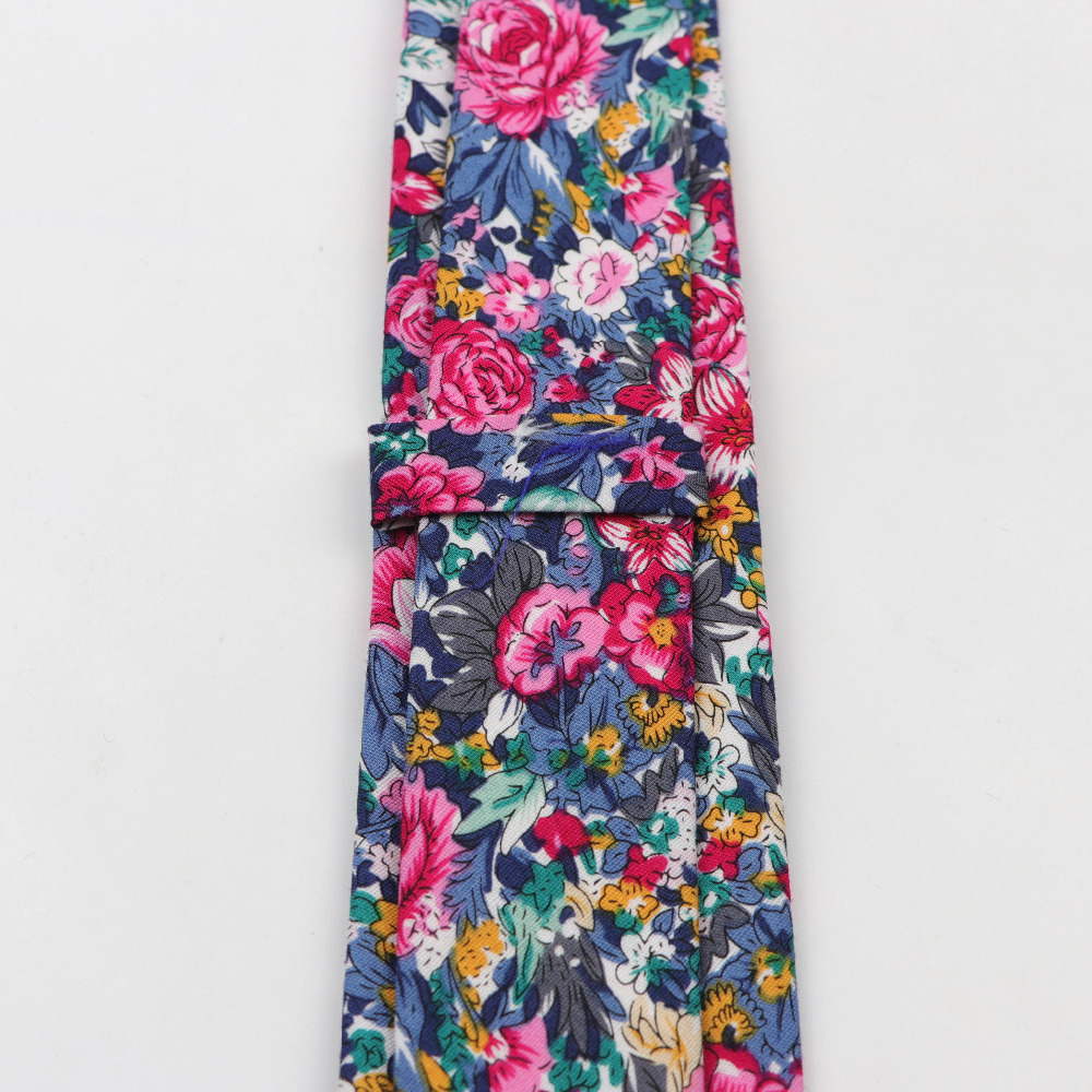 Gravata de flor de algodão mas - Skinny Tie Men avaliação e preço