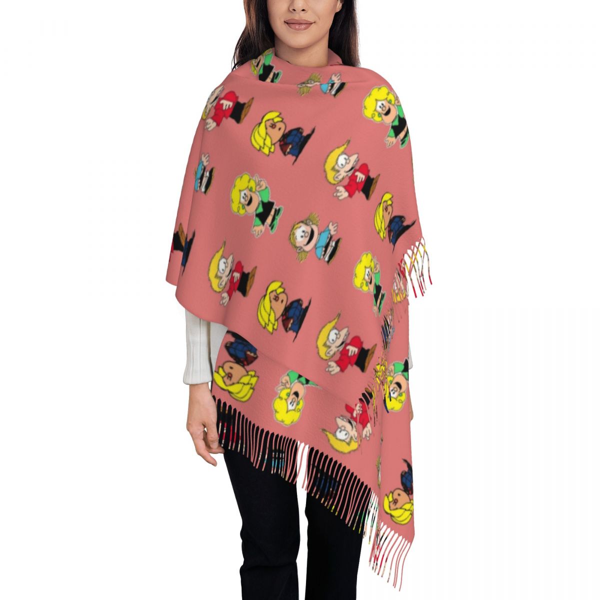Lenço feminino com borla Mafal - Pashmina Wrap Large avaliação e preço