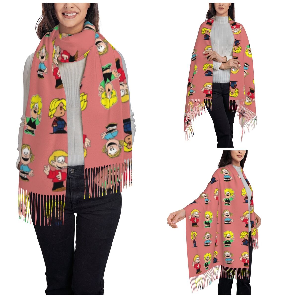 Lenço feminino com borla Mafal - Pashmina Wrap Large avaliação e preço