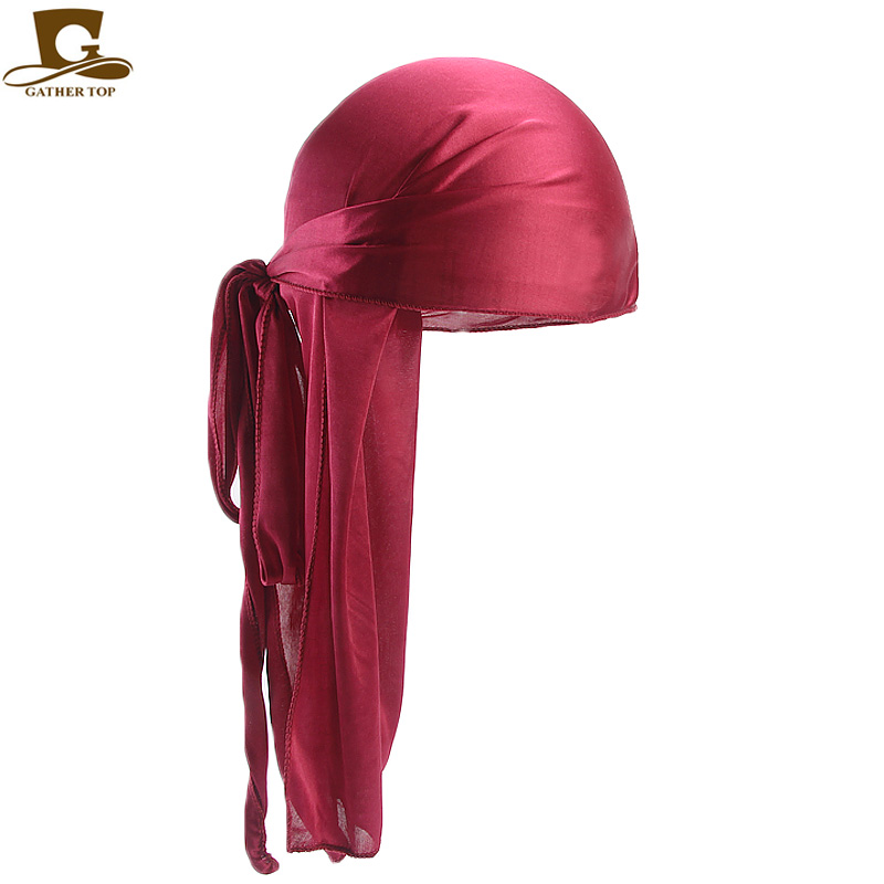 Durags de seda masculino banda - Bandana Doo Rag avaliação e preço