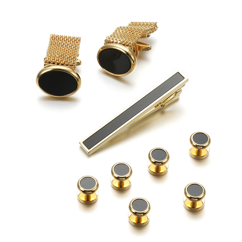 Vagula novo 9 pçs abotoaduras  - Tie Bar Set Gift avaliação e preço