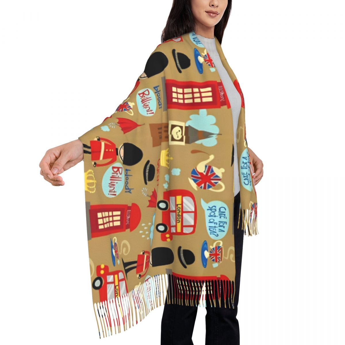 Lenço de Londres encantado par - Pashmina Wrap Large avaliação e preço